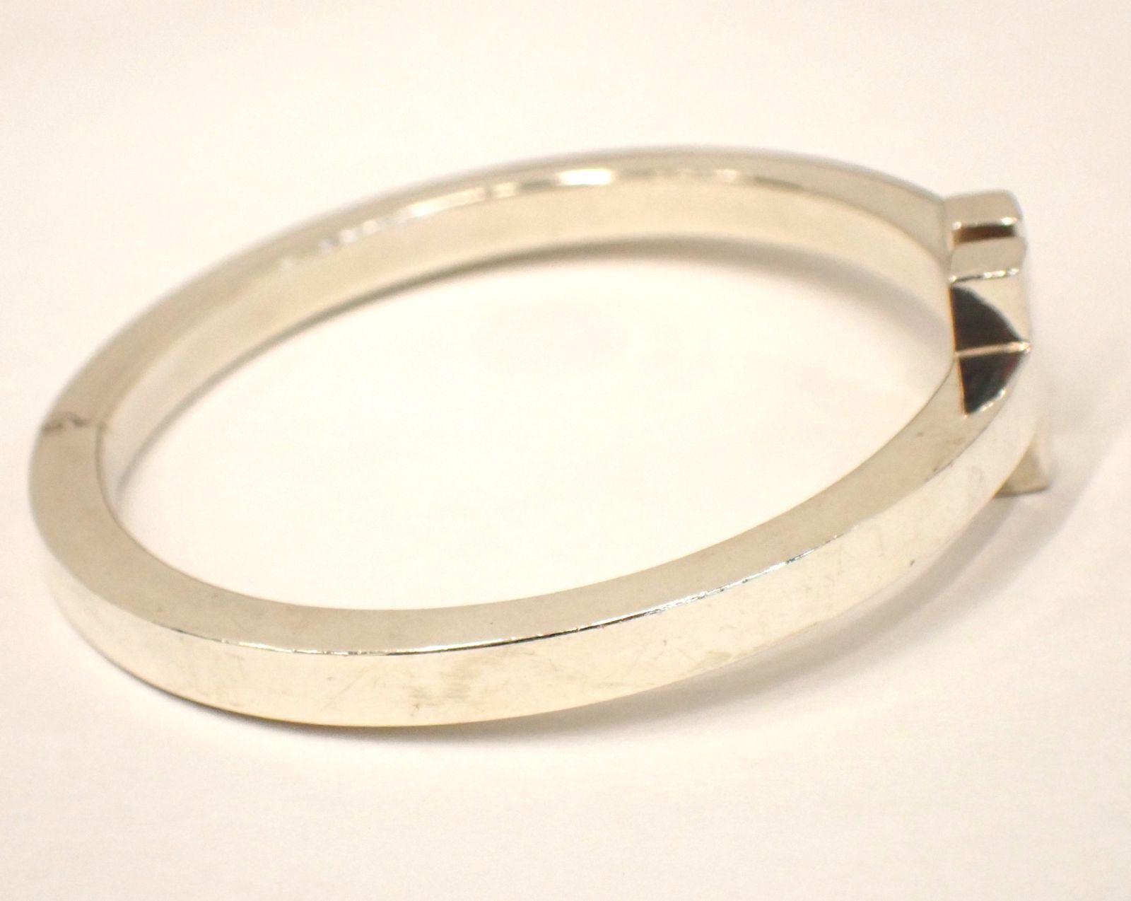 TIFFANY&Co.ティファニー Ag925 Tスクエア バングルブレスレット TIFFANY&Co. 美品△TIFFANY&Co. ティファニー T スクエア