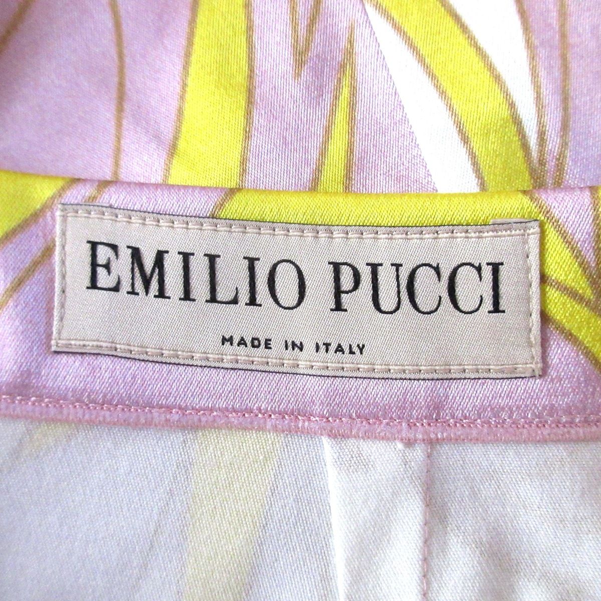 レディースEMILIO PUCCI(エミリオプッチ) ロングスカート サイズ40(I) M レディース美品 ライトパープル×イエロー×ライトブラウン  ひざ丈 - taxserviceforexpats.com