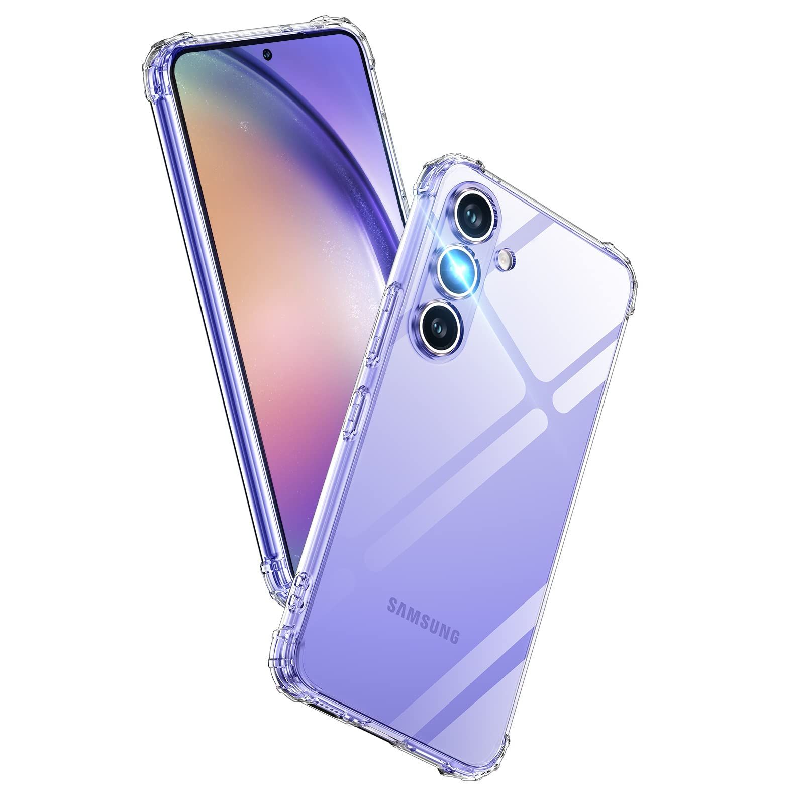【数量限定】Aunote Galaxy A54 5G ケース クリア SC-53D SCG21 対応 米軍MIL規格 耐衝撃 ストラップホール付き TPU 薄型 軽量 スマホケース 擦り傷防止 ワイヤレス充電対応 ギャラクシーa54 カバー