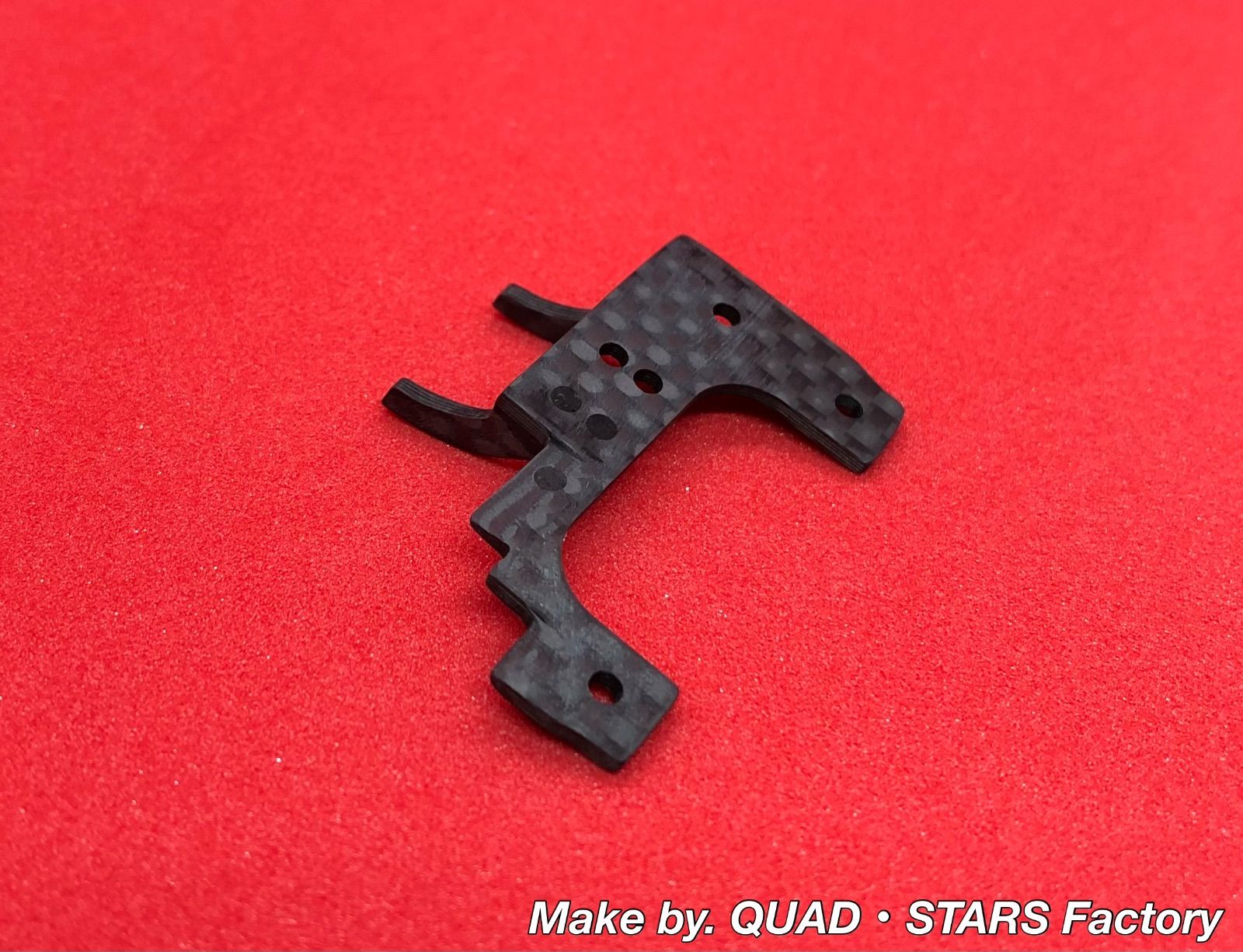 ミニ四駆・VZシャーシ専用】モーター押さえプレート フルカーボン