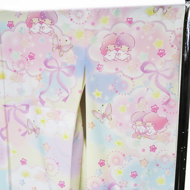 振袖 着物 中古 ポリ サンリオ キキララ Little twin stars 振袖 着物 中古 ポリ サンリオ キキララ Little twin stars