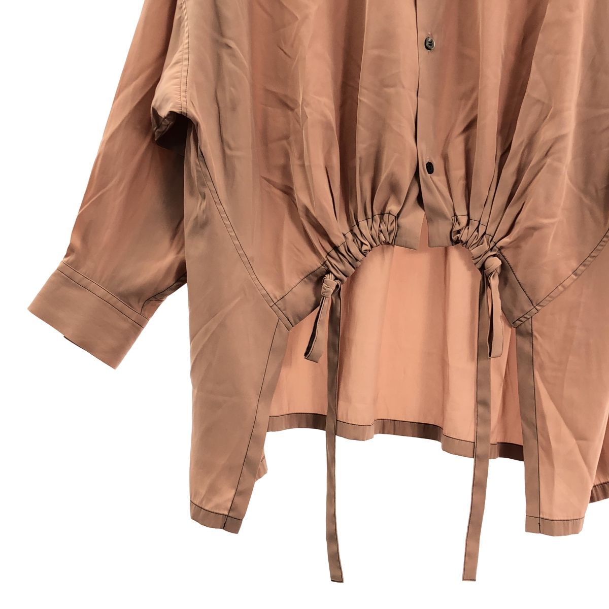 UJOH ベージュ 半袖ジップシャツ UJOH Square Sleeve Dress｜ジャッカロープ［JACKALOPE］