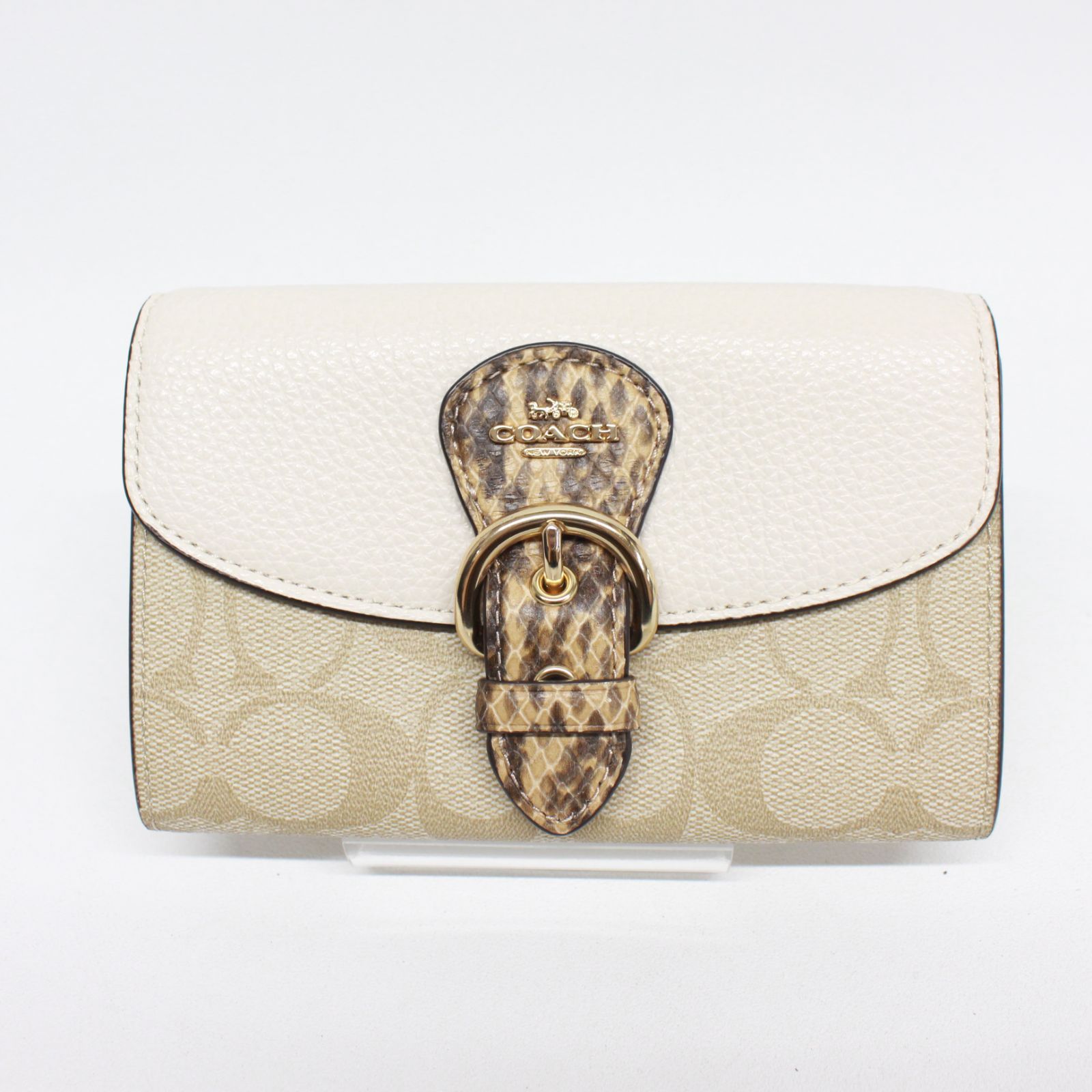 1071 COACH コーチ シグネチャー クリオ ウォレット 折り財布 CA440