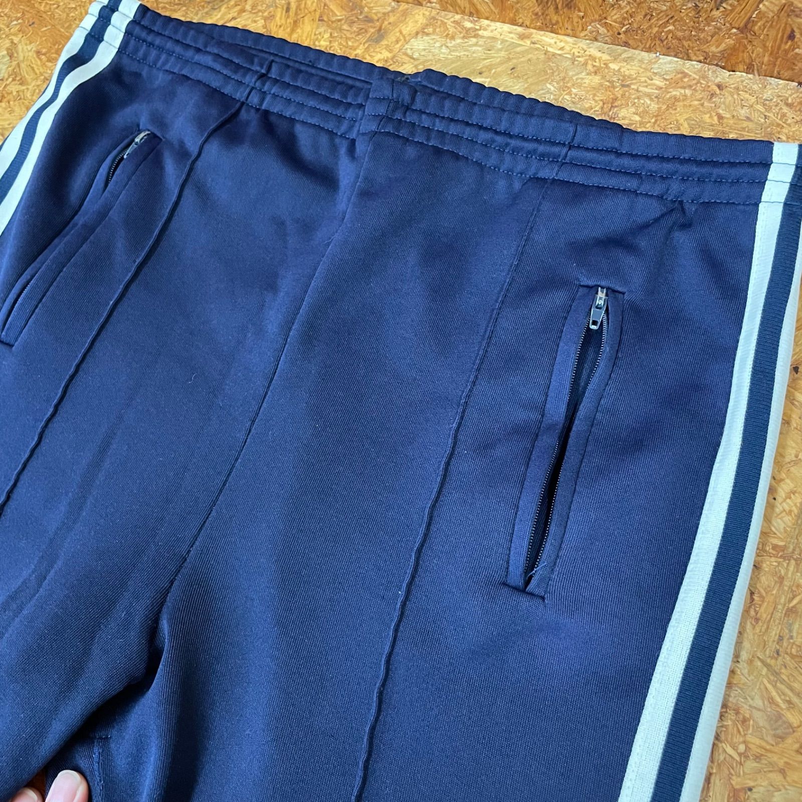 80s vintage adidas ジャージ パンツ ネイビー 80s vintage adidas