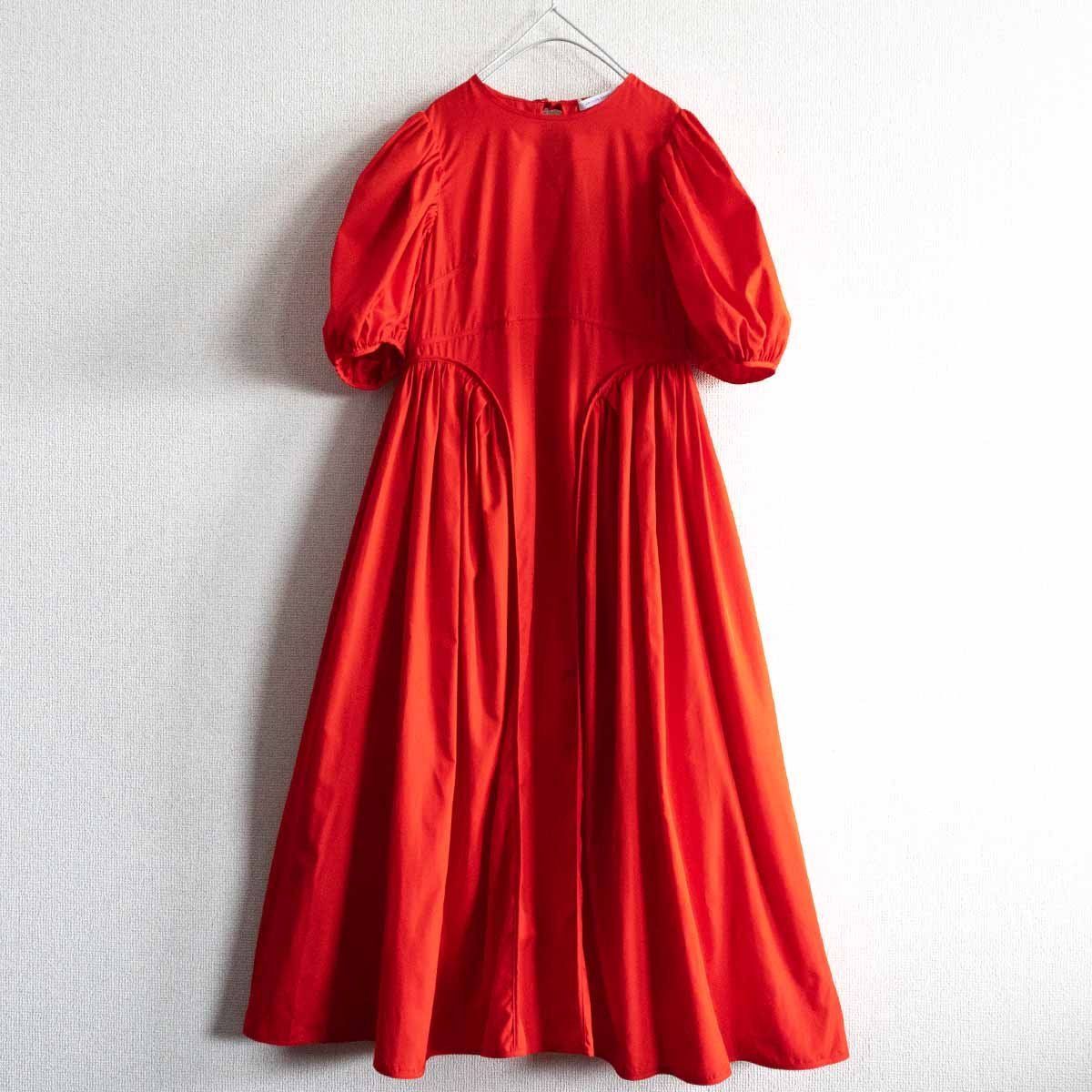 未使用品】 CECILIE BAHNSEN【FINNEGAN DRESS】 ワンピース レッド