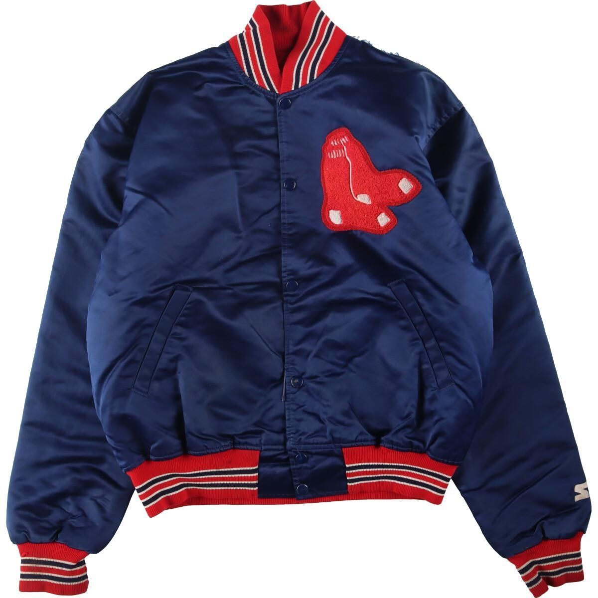 90s STARTER MLB ボストンレッドソックス ハーフジップナイロン