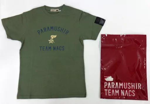 【】Tシャツ(男性アイドル) TEAM NACS Tシャツ(オリジナル袋入り) カーキ Lサイズ 「第16回公演『PARAMUSHIR～信じ続けた士魂の旗を掲げて』」