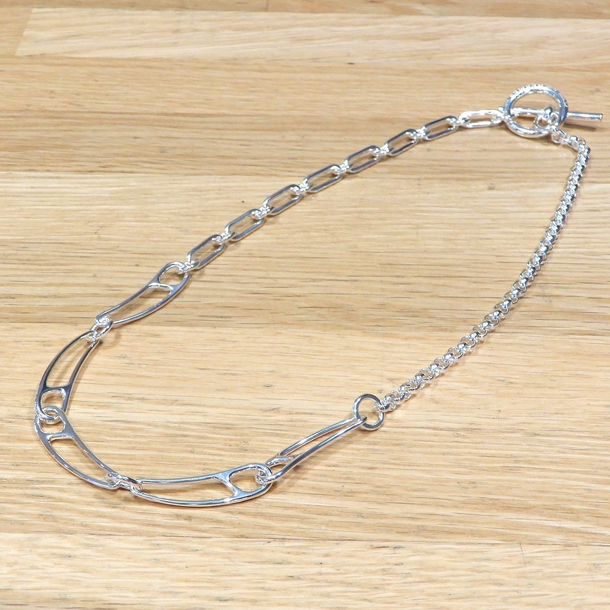 新品同様】エルメス シェーヌダンクル パンク ネックレス LGサイズ 