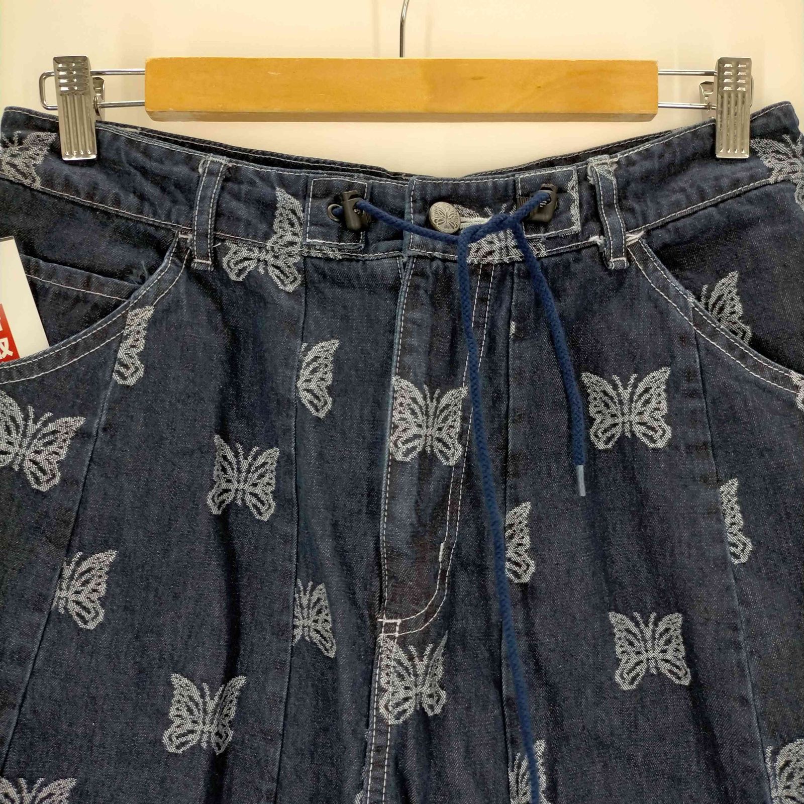 ニードルズ Needles H.D. Pant Jean 総柄パピヨン刺繍 10オンスデニム 