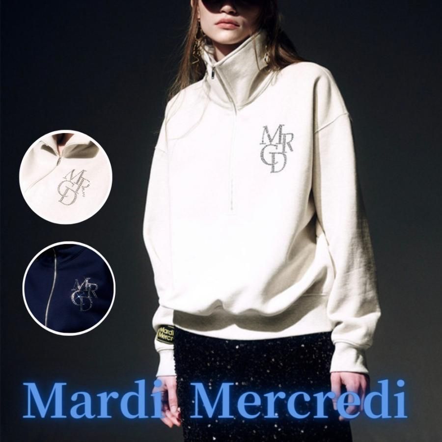 新品・未使用 韓国 MARDI MERCREDI マルディメクルディ HALF ZIP UP