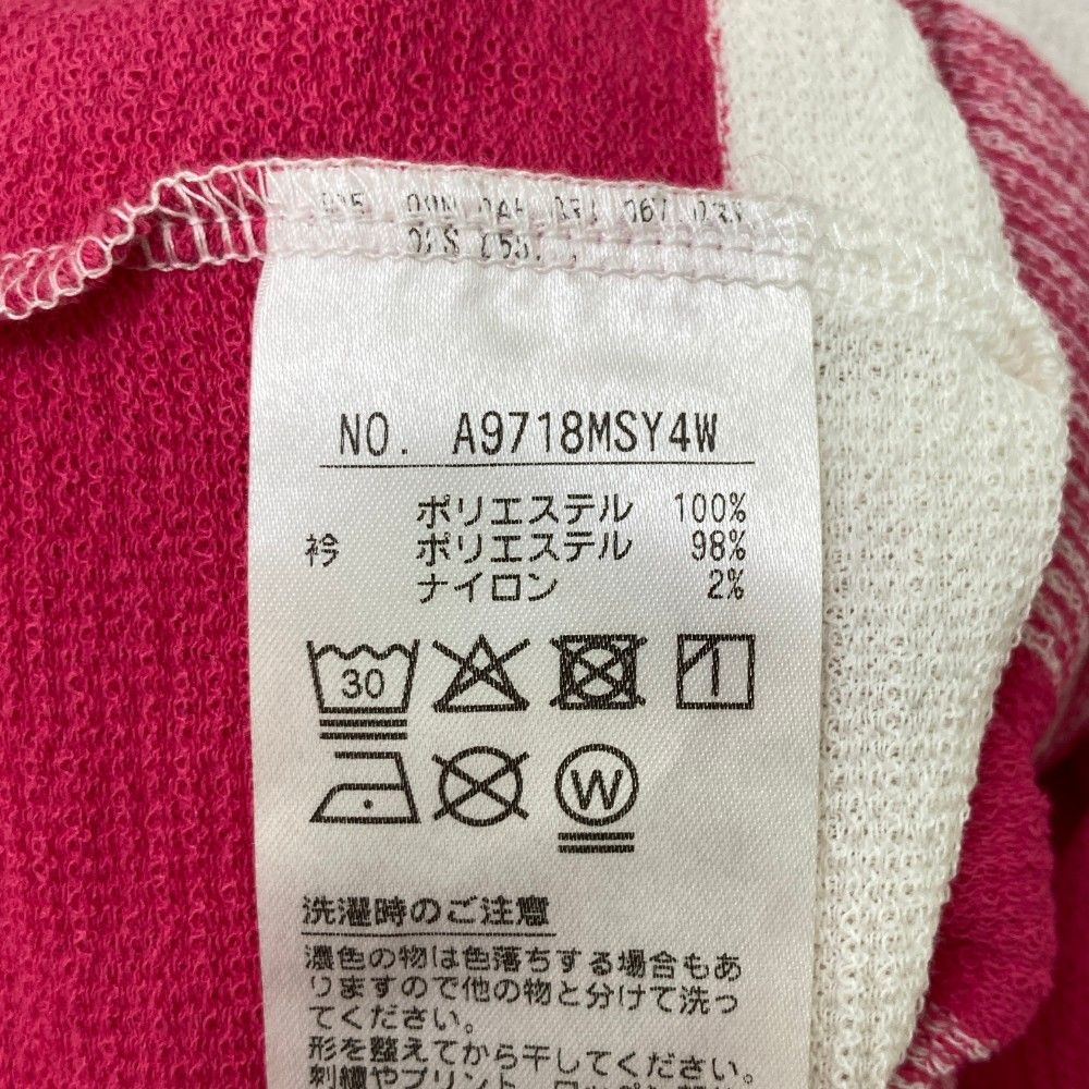 サイズ：L AND PER SE アンパスィ 半袖ポロシャツ ボーダー柄