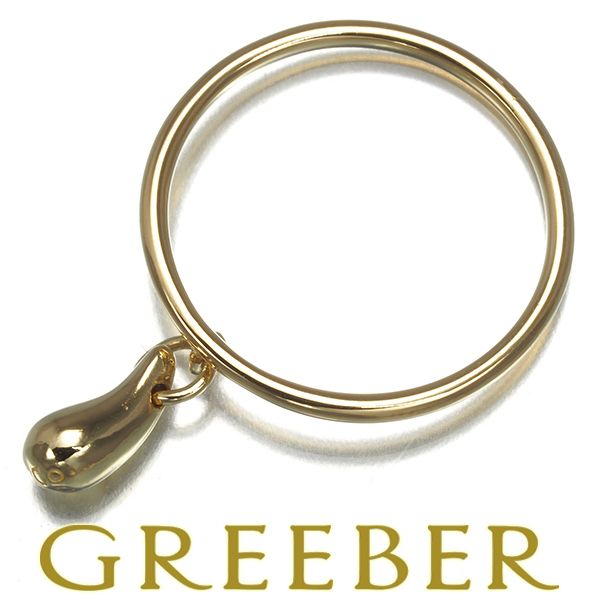 ティファニー リング ティアドロップ 8号 K18YG 177502