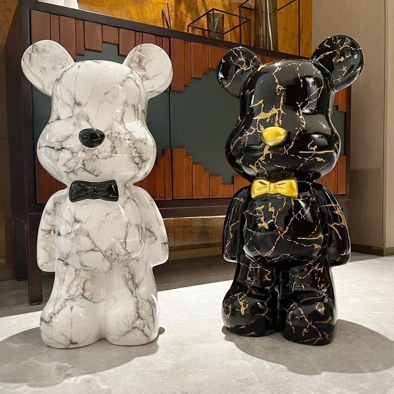 置物 置き物 インテリア 熊 クマ ベア ブラック 黒 オブジェ 北欧