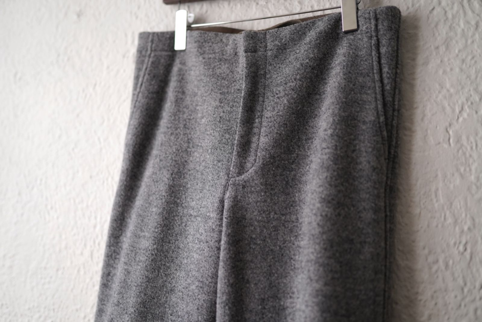 21AW Wool Ling Yarn Milled Jersey ウールイージーパンツ / AURALEE 