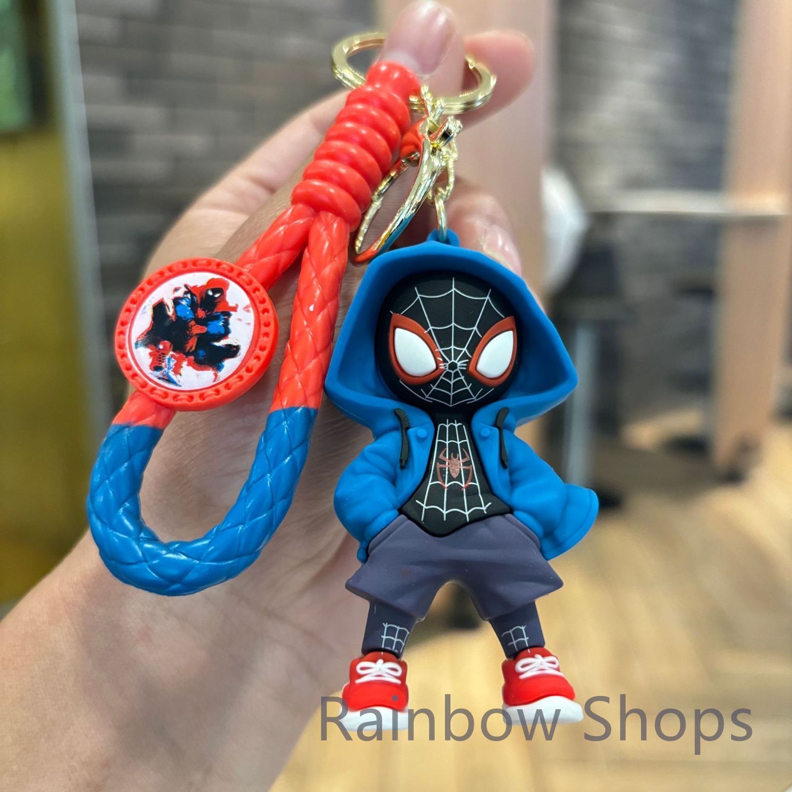 新品未使用】カートゥーンスパイダーマンキーホルダー☆マーベル