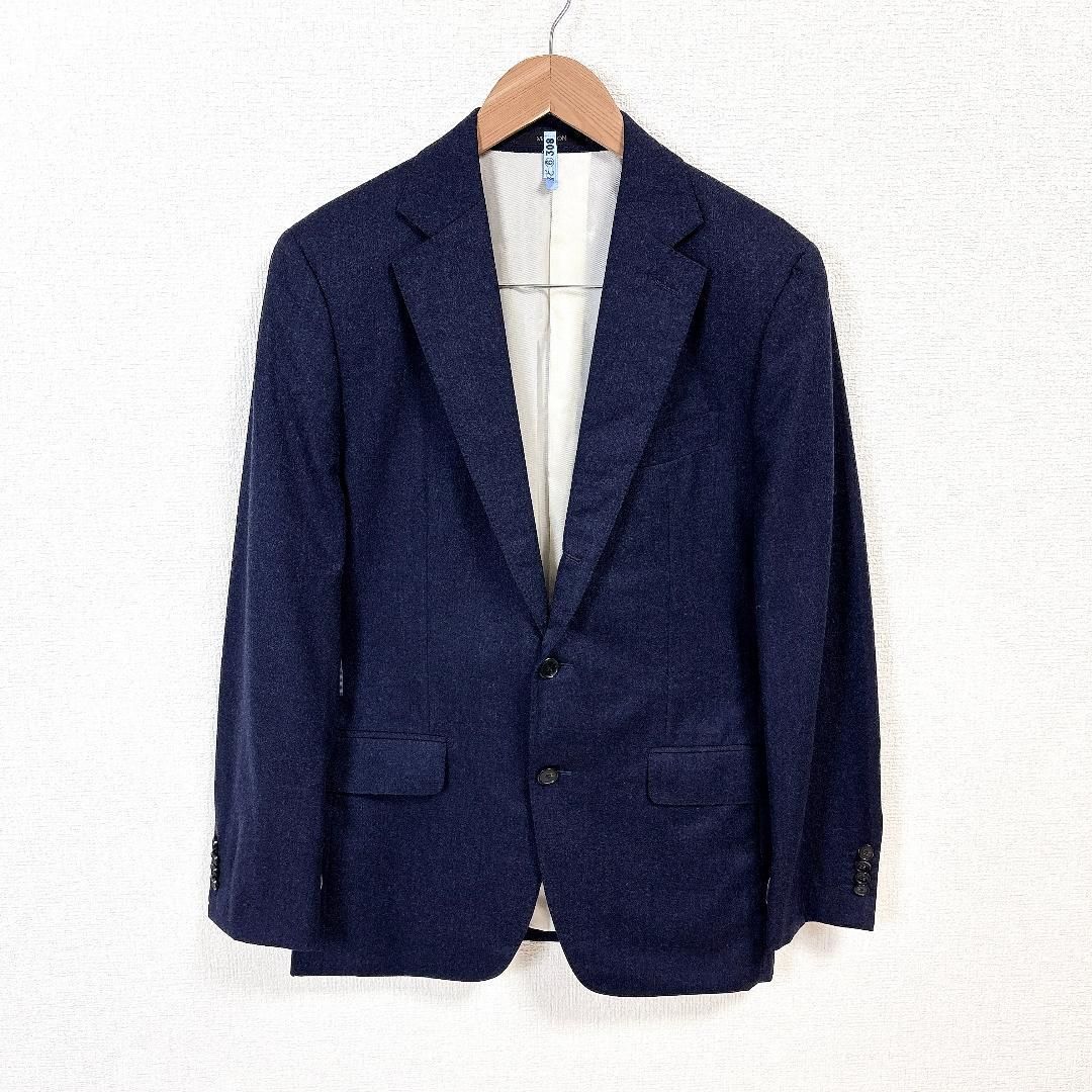 バーニーズニューヨーク カノニコ生地 120 s スーツアップ 44 ネイビー