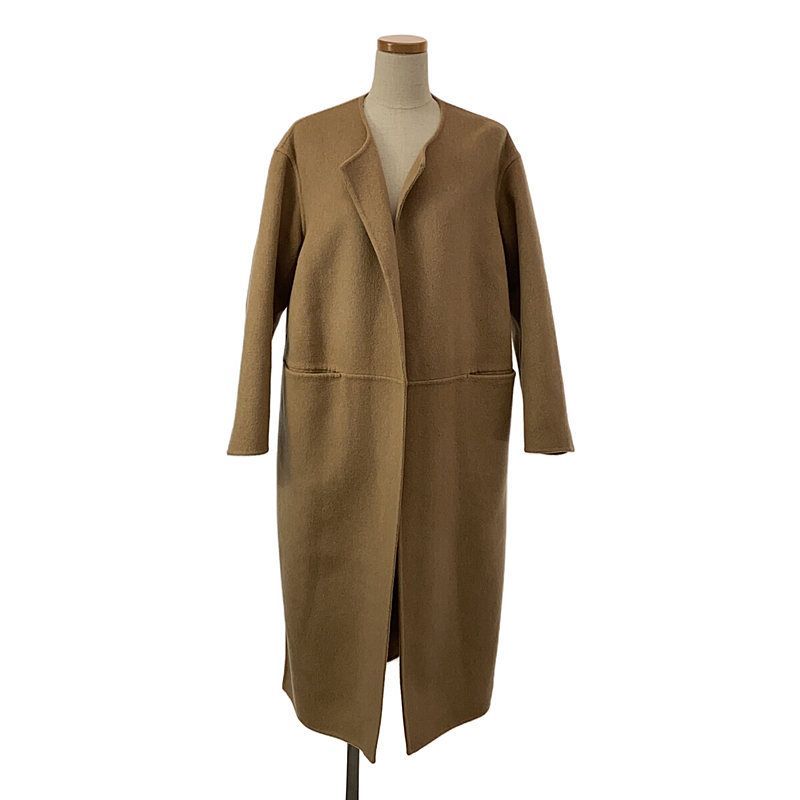 Deuxieme Classe victorian リバーロングノーカラーコート ミューズ