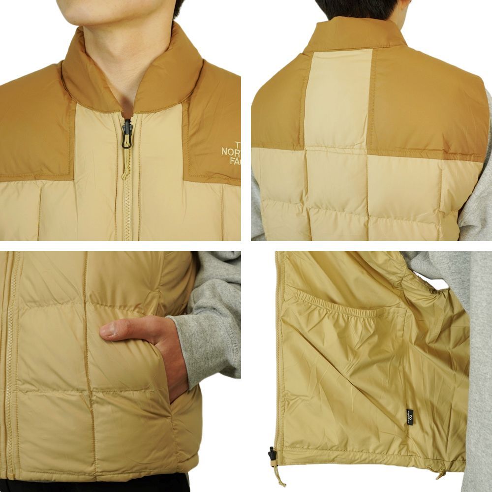 THE NORTH FACE ベージュ キルティング ベスト Mサイズ ノースフェイス THE NORTH FACE メンズ ベスト M LHOTSE