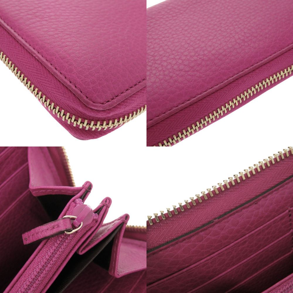 マゼンタ ラウンドファスナー