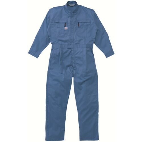 AUTO−BI ツナギ服 最も安い Lサイズ ブルー 山田辰 半袖ツナギ