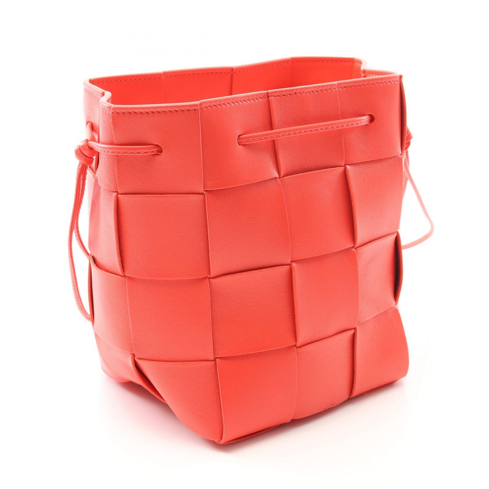 【BOTTEGA VENETA】ボッテガヴェネタ ショルダーバッグ レッド Bottega Veneta（ボッテガヴェネタ）カセット ショルダーバッグ