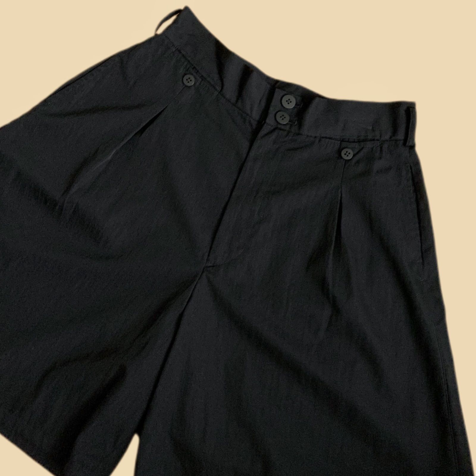 11aw Y's yohji yamamoto ワイズ ウールギャバ ナイロン混キュロット