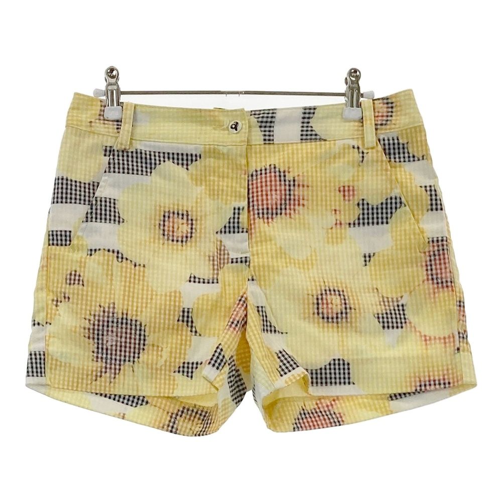 サイズ：38 ARCHIVIO アルチビオ ショートパンツ 花柄 イエロー系