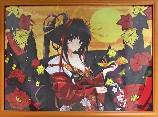 イラストボード 深崎暮人 複製原画「Flowers」 (絵師100人展 01) 中古】イラストボード ≪イラスト画集≫ 付属品付)深崎暮人 複製