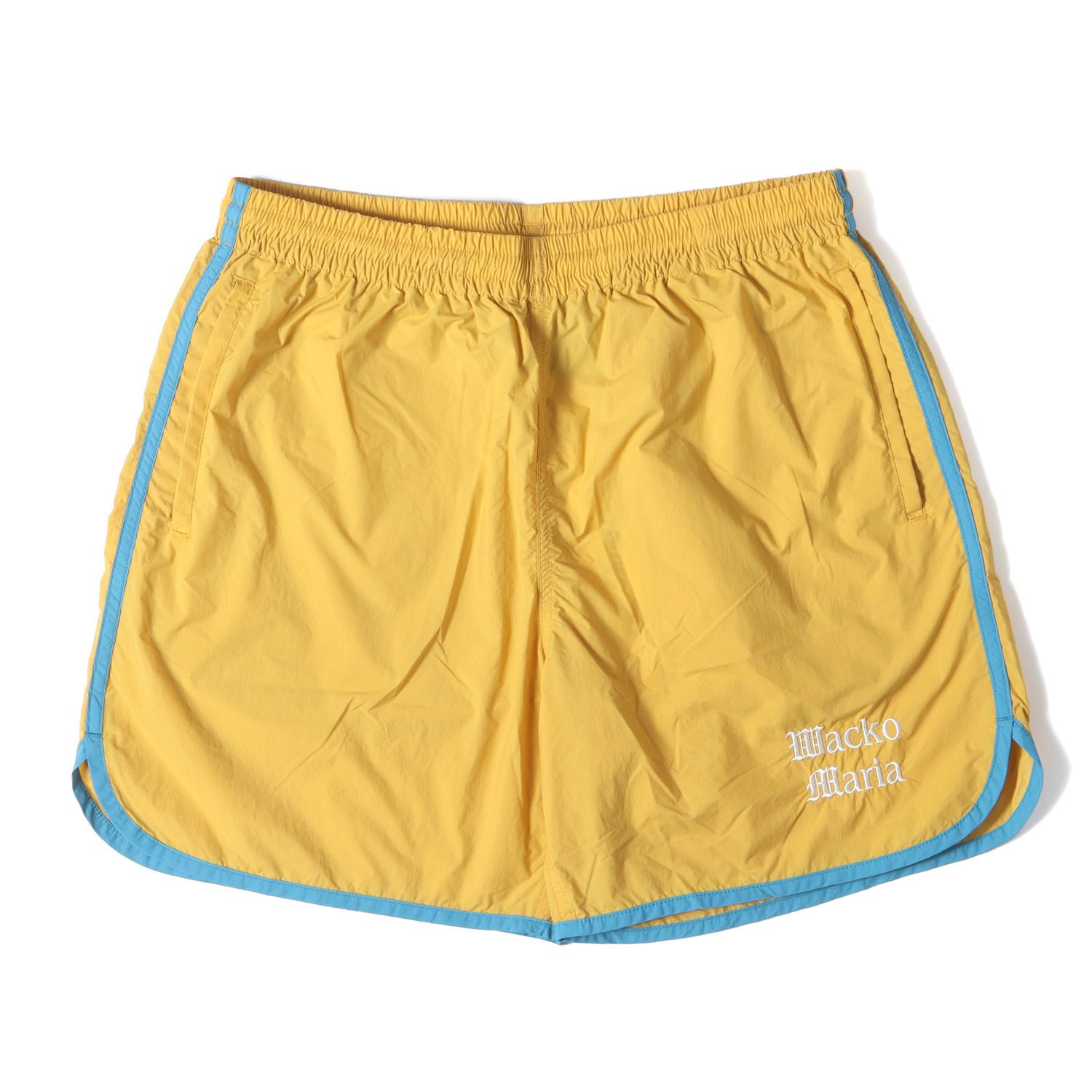 WACKO MARIA ワコマリア パンツ サイズ L | 24SS ナイロン アスレチック ショーツ ATHLETIC SHORTS | イエロー | ボトムス ショートパンツ メンズ