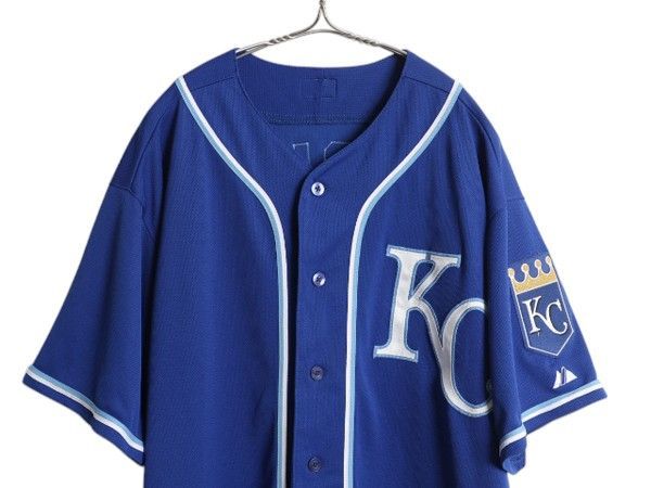 MLB メジャーリーグ ロイヤルズ マジェスティック ゲームシャツ アメリカ古着 野球 MLB メジャーリーグ ロイヤルズ マジェスティック ゲームシャツ