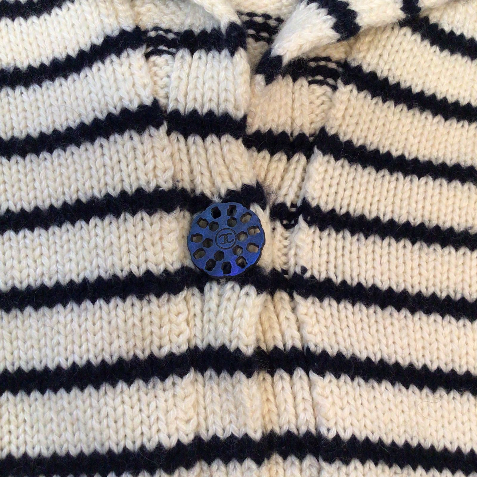 美品　ヴィンテージ　CHANEL ボーダー　トップス　ココマーク CHANEL シャネル CC ココマーク ボーダー ヴィンテージ ニット 長袖