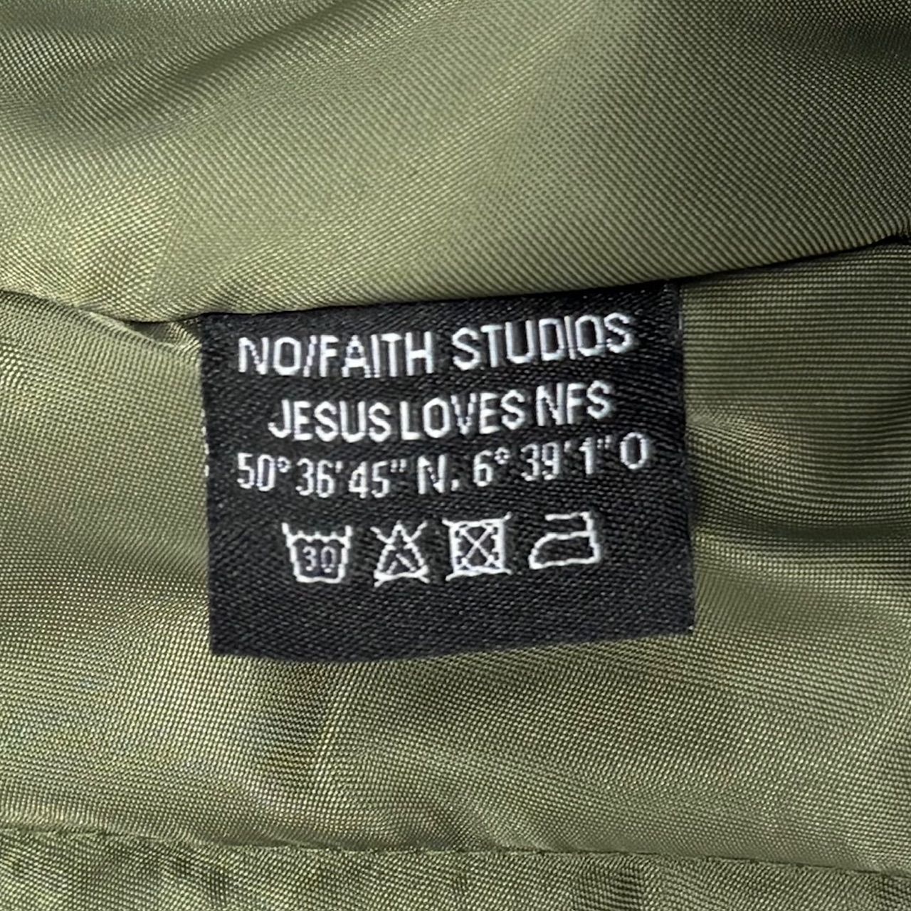 NO/FAITH STUDIOS 24SSナイロンバックパックボンバージャケット NO/FAITH STUDIOS 24SSナイロンバックパックボンバージャケット