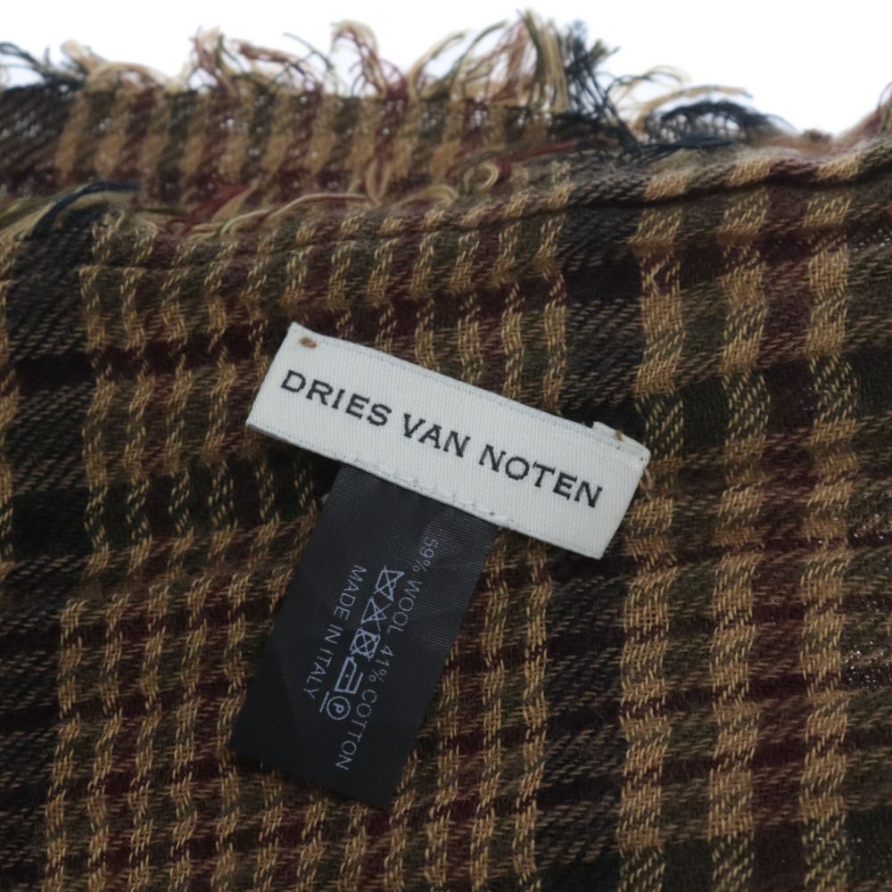 DRIES VAN NOTEN (ドリスヴァンノッテン) チェック 大判 ウール