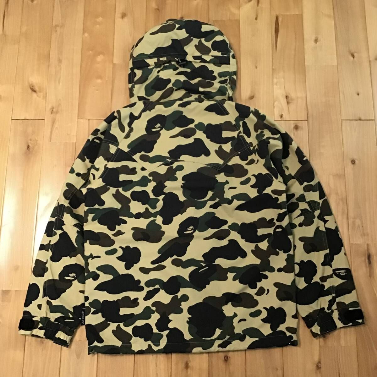 1st camo yellow スノボ ジャケット Sサイズ a bathing ape BAPE
