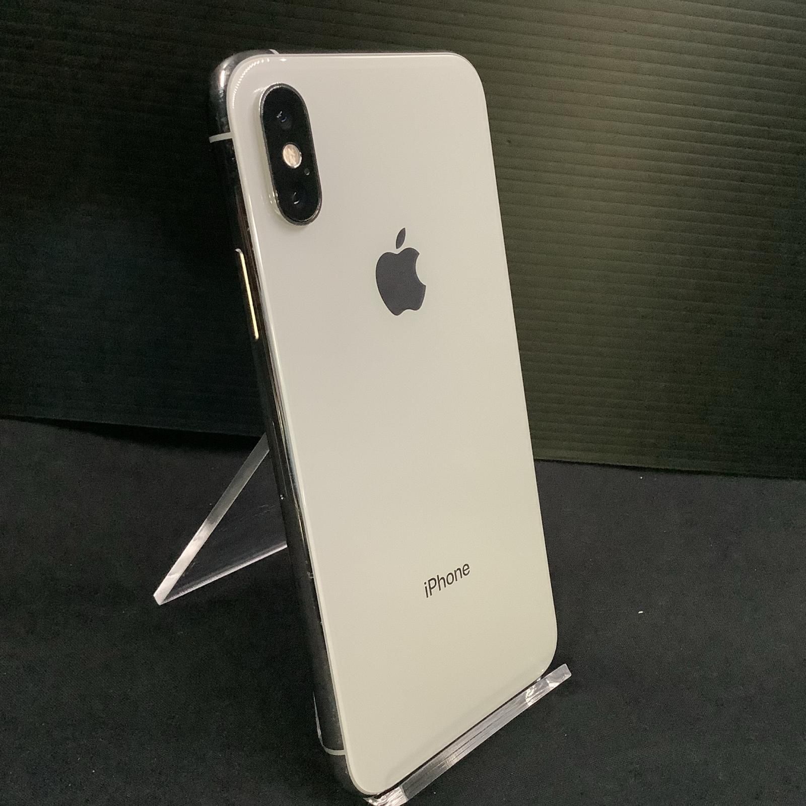 【全額返金保証】【最速発送】Apple iPhone XS 256GB シルバー Softbank SIMフリー 動作確認済 78% 白ロム