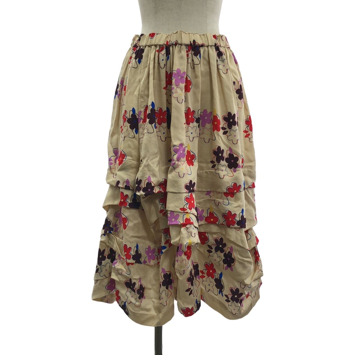 COMME des GARCONS GIRL | コムデギャルソンガール | 2025AW | Floral Print Skirt 花柄 プリント イージースカート | S | マルチ | レディース