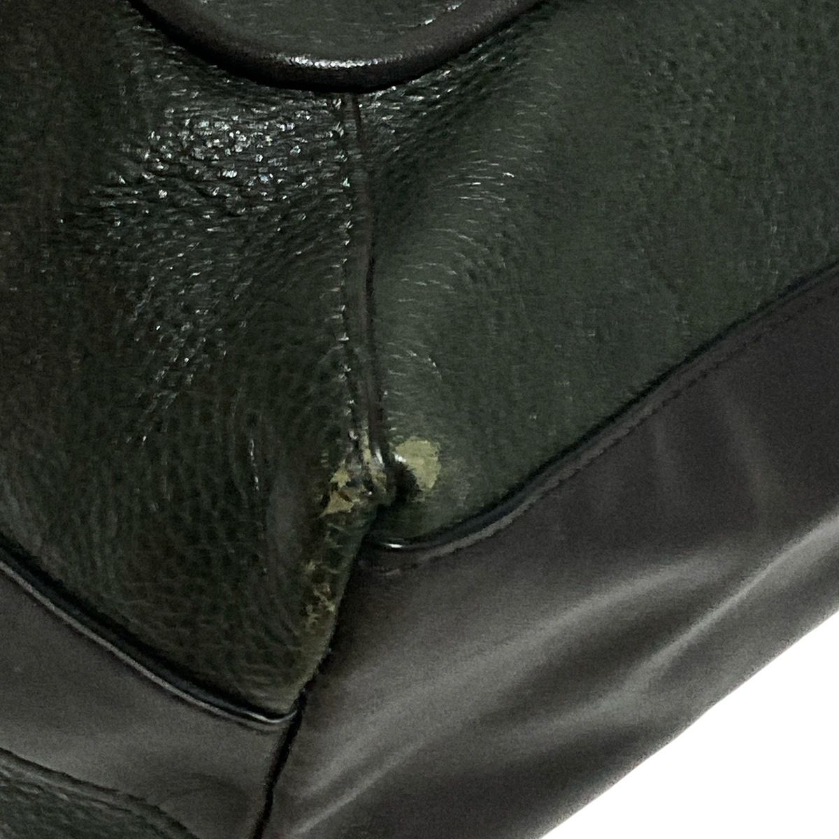 【美品】COACH ダークグリーン レザー トートバッグ 現行/新品未使用✨コーチ ローグ2way トート 31 レザー ダーク
