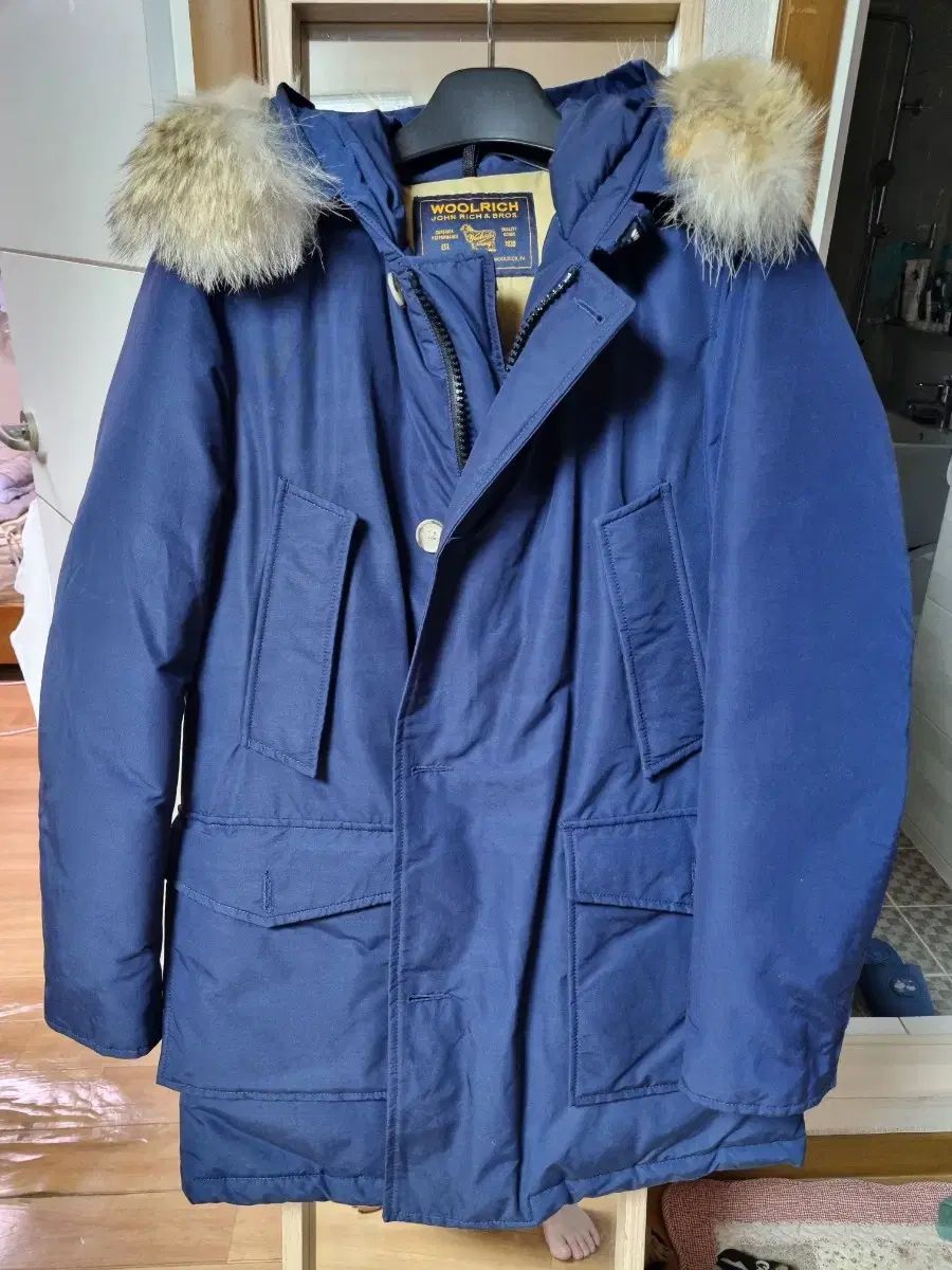 WOOLRICH(ウールリッチ) 北極 パーカー メルトン 青 USA S EU M