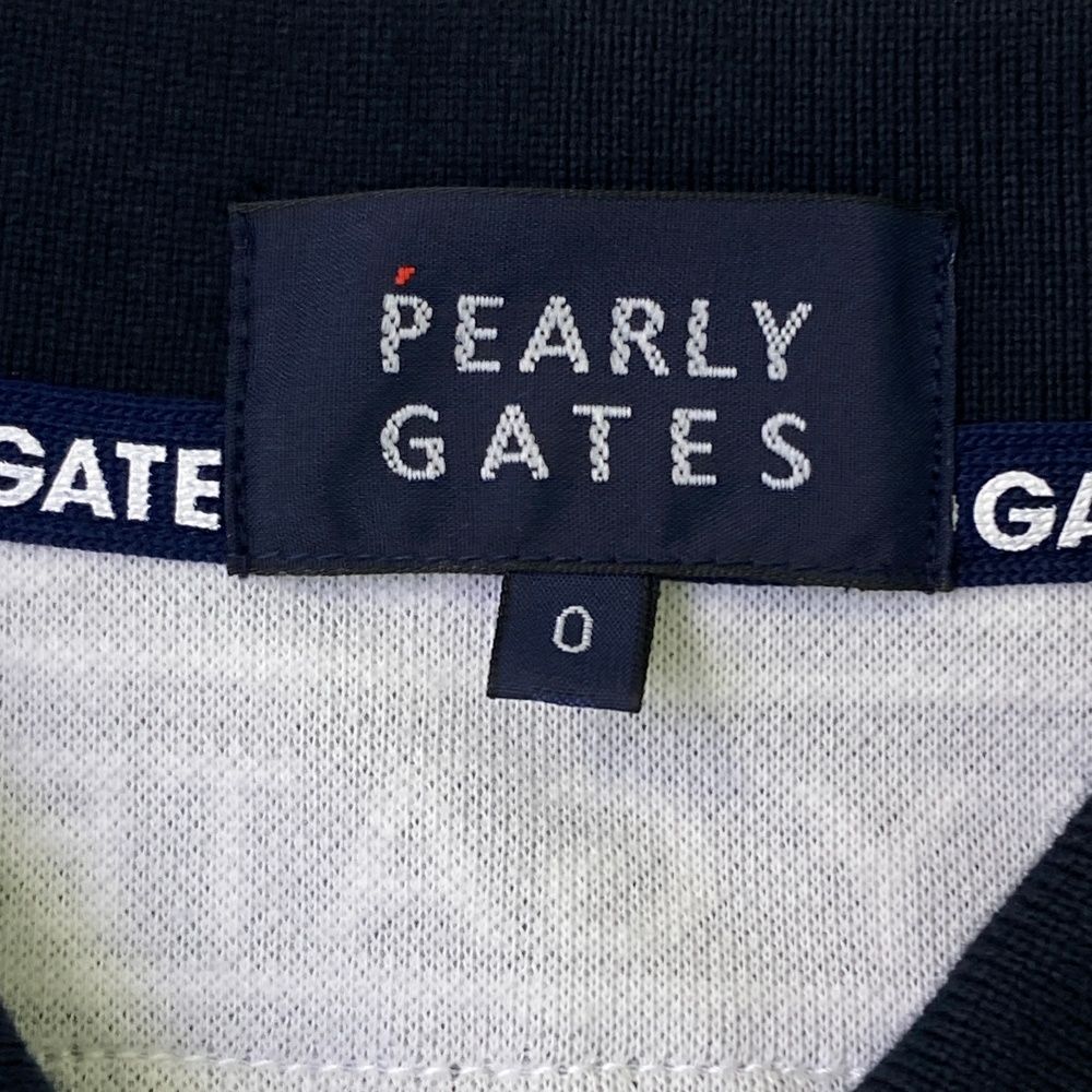 サイズ：0 PEARLY GATES パーリーゲイツ ノースリーブポロシャツ 総柄
