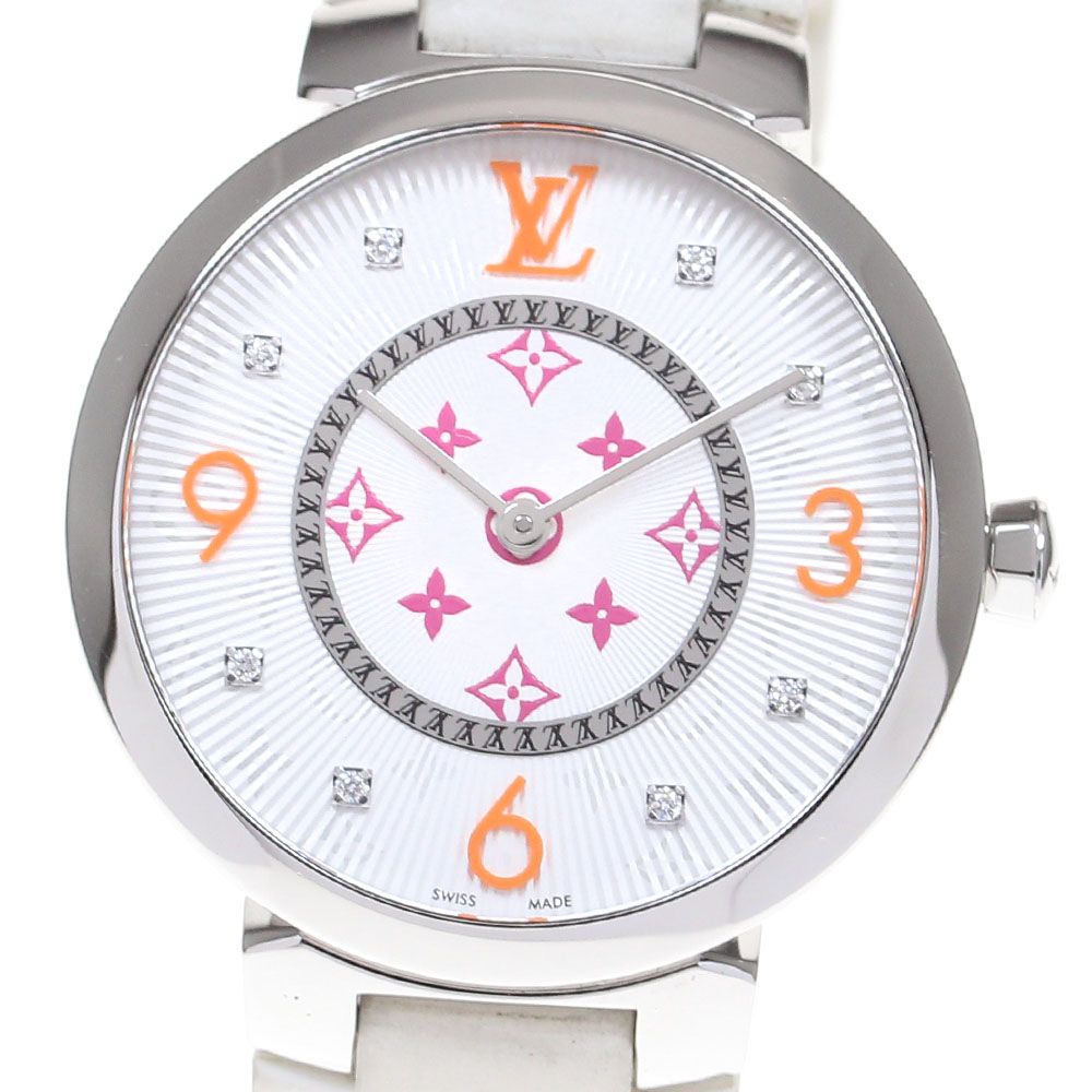 BVLGARI ブルガリ ブルガリブルガリ 12Pダイヤ ブラック文字盤 SS