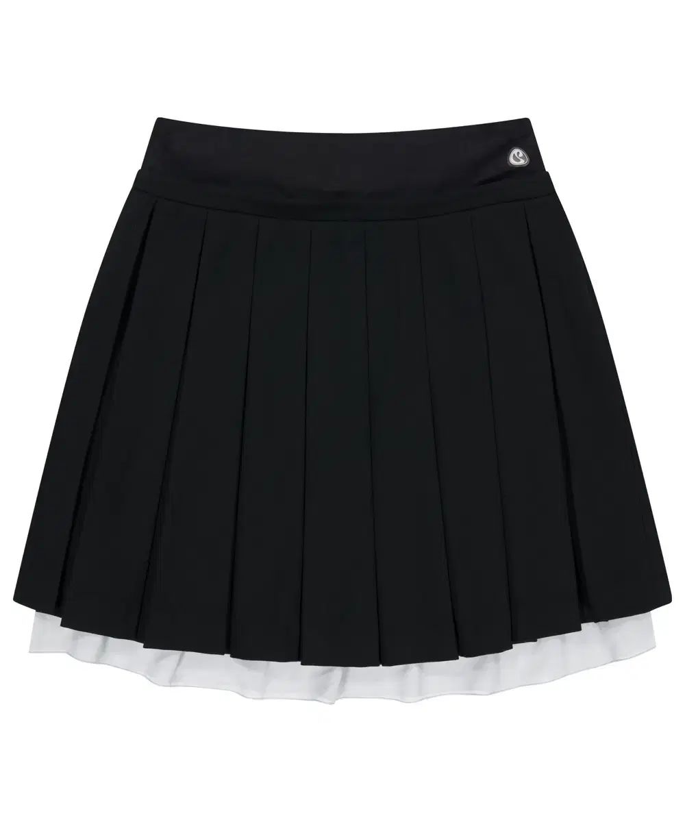 こいせいお ダブル 無駄な プリーツ スカート 黒 1