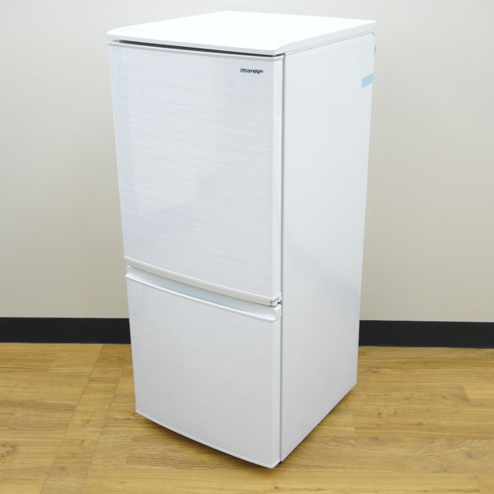 SHARP シャープ 冷蔵庫 137L 2ドア つけかえどっちもドア SJ-D14F-W 