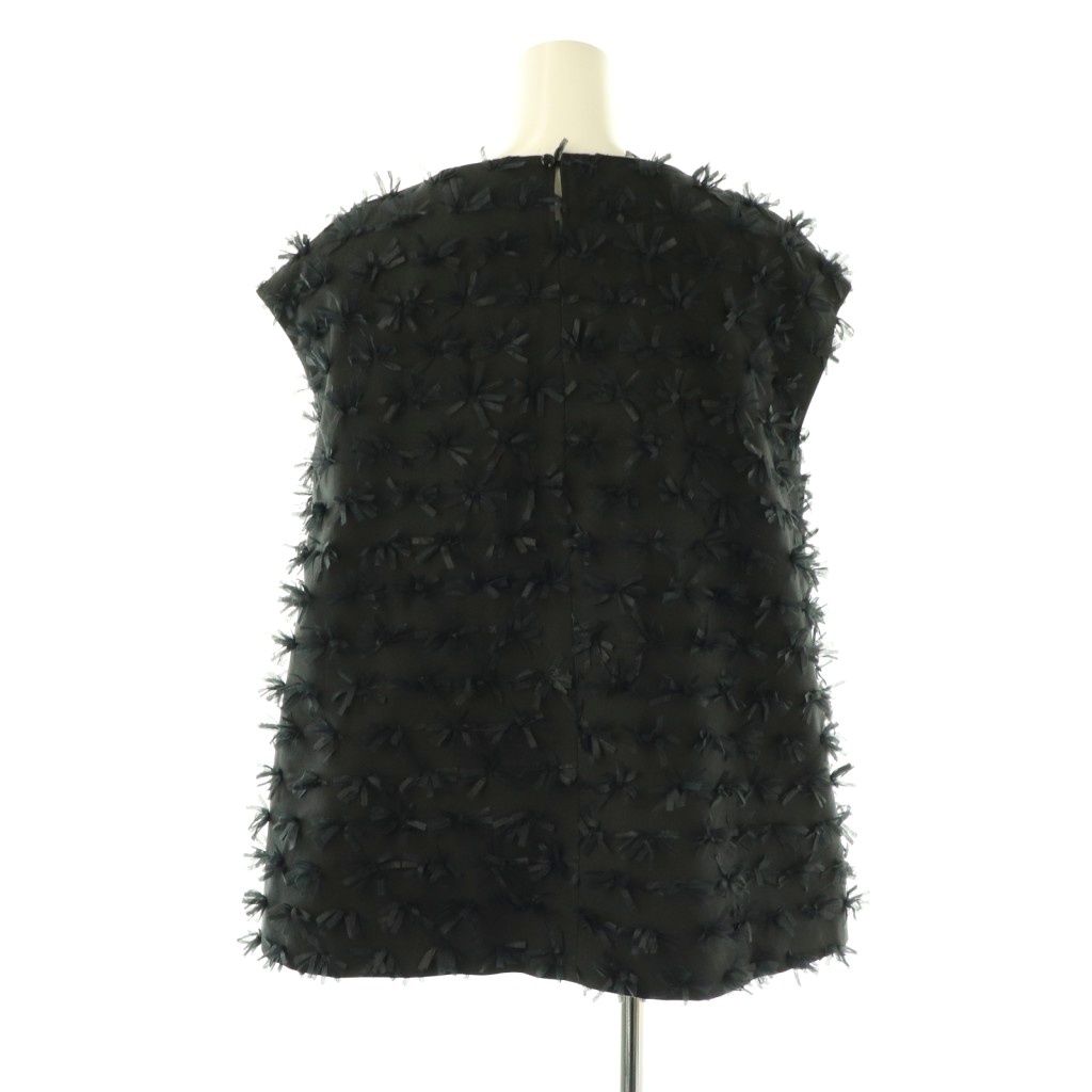 オーガ OHGA PETITリボンブラウス ノースリーブ F ネイビー HK OS