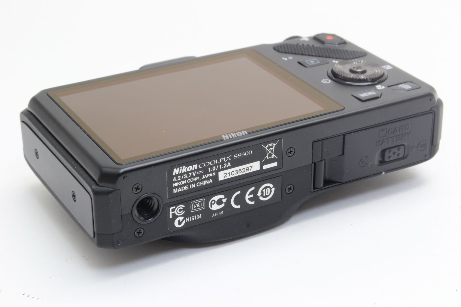 AB+ (良品) Nikon ニコン COOLPIX S9300 ブラック 初期不良返品
