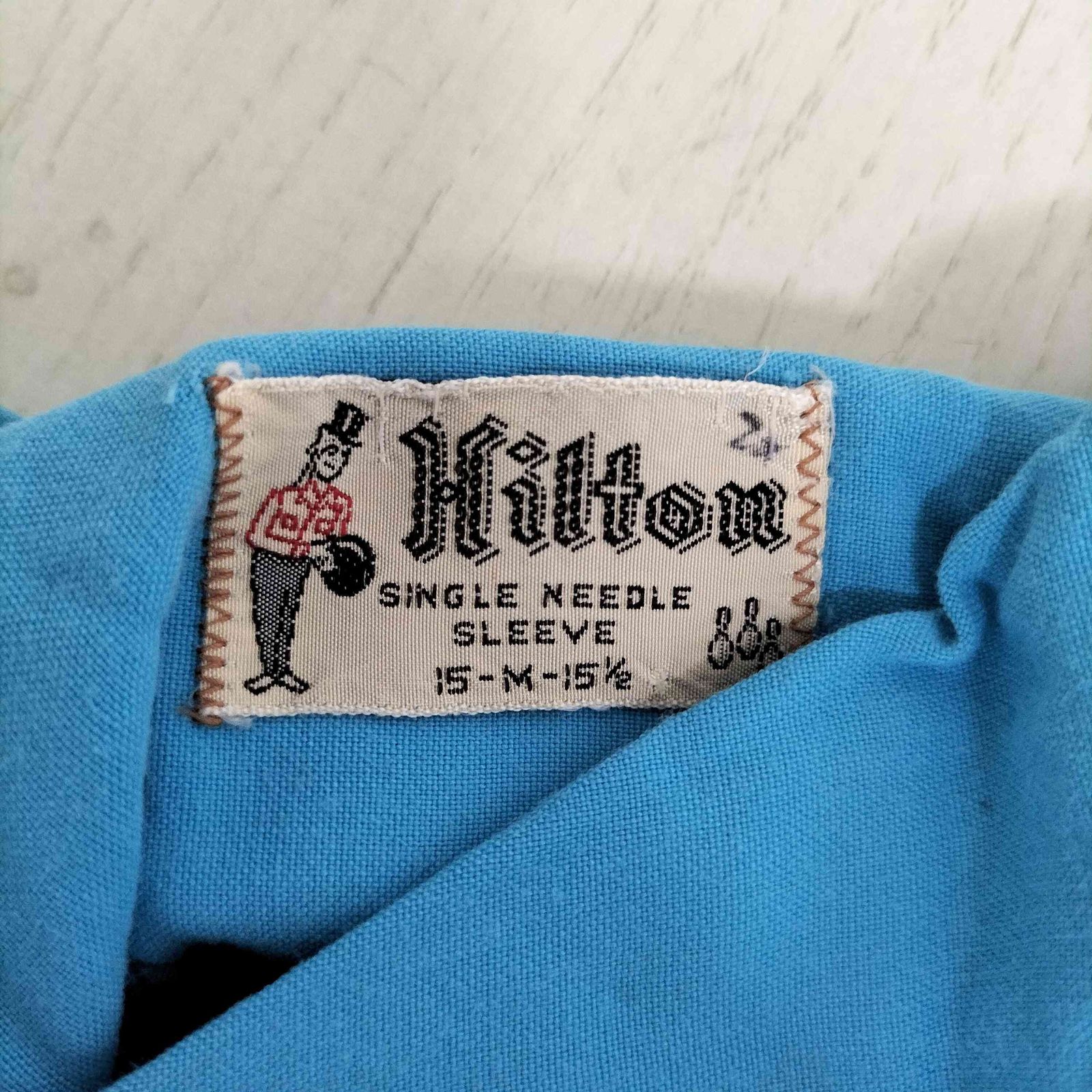 60sヒルトン(HILTON)ボーリングシャツ 1960s Hilton ボーリングシャツ 表記Lady's 34 - 古着屋HamburgCafe