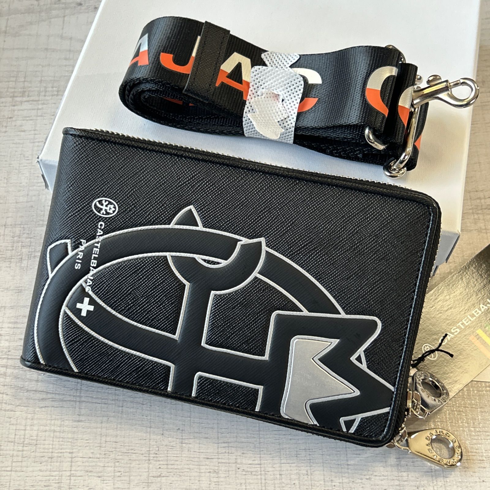 定価】CASTELBAJAC ウプラ ミニショルダーバッグ 牛革 ブラック 