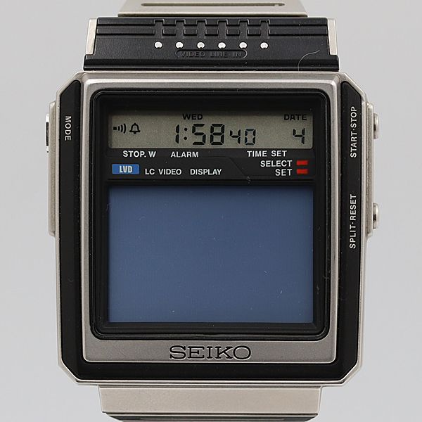 デッドストック級 稼働 良品 セイコー T001-5000 テレビ付 デジタル文字盤 QZ メンズ腕時計 NSY14466ABC 0851400 12PRT