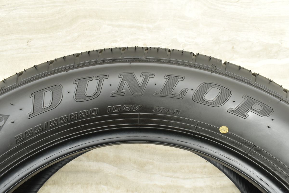 新車外し　DUNLOP 265/55R20 4本セット ランドクルーザー 【新車外し】トヨタ ランクル 300 ZX 純正