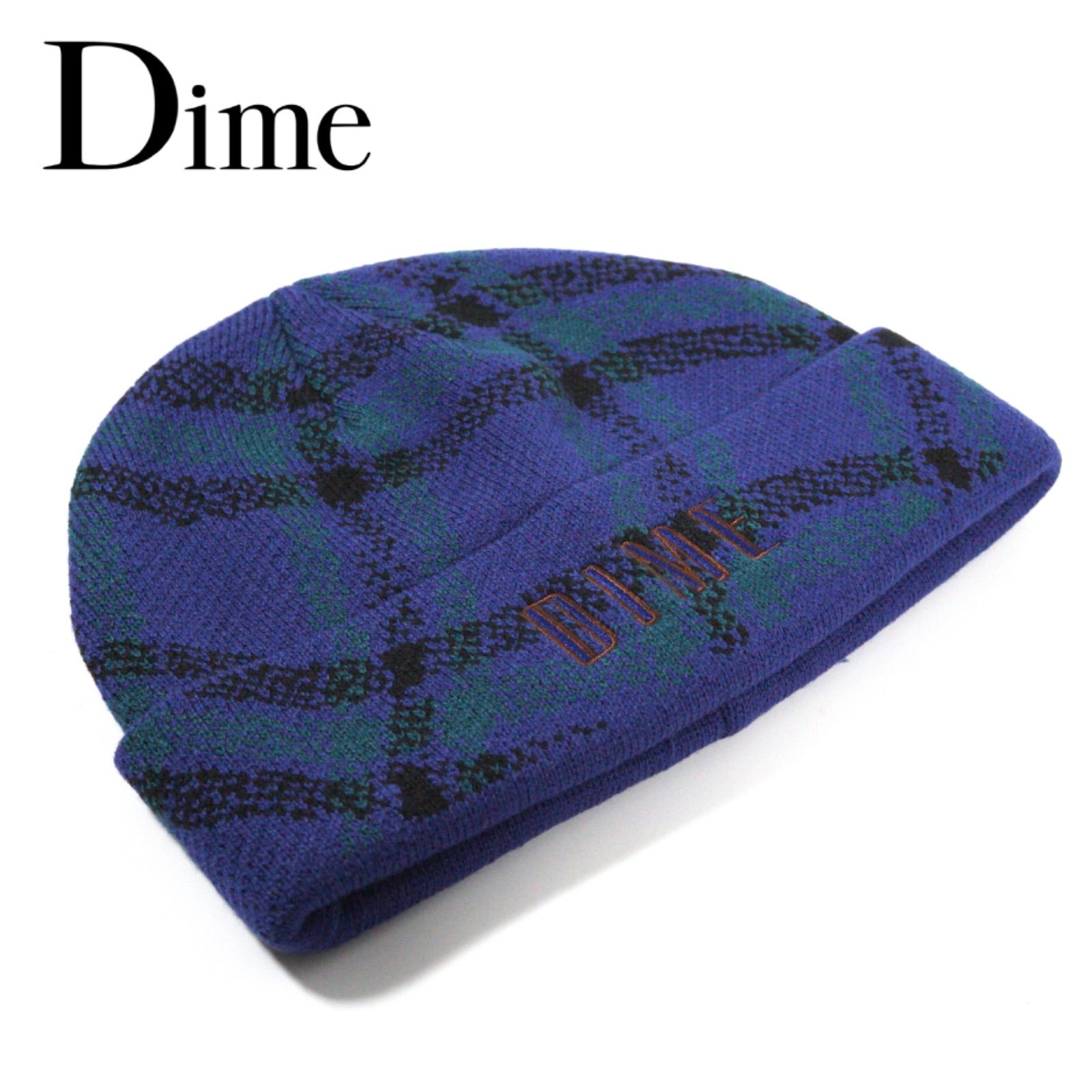 ◇DIME Wavy Plaid Cuff Beanie ニットキャップ ダイム ウェイビー