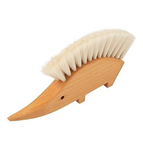 ホワイト_山羊毛 Redecker(レデッカー) はりねずみのテーブルブラシ 山羊毛 ホワイト